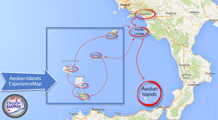 Aeolian Islands Experience Map