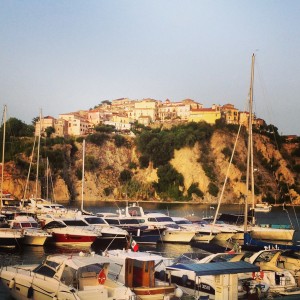Agropoli - the old town from the port