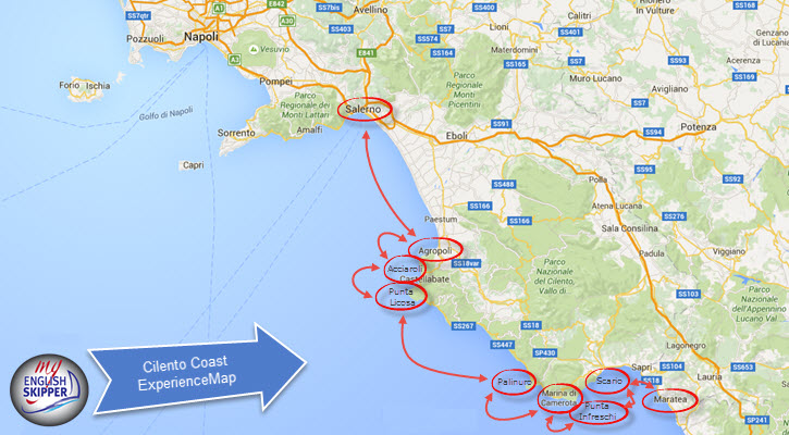 Cilento Coast Experience Map