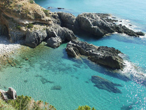 Acciaroli - view of a nearby beach